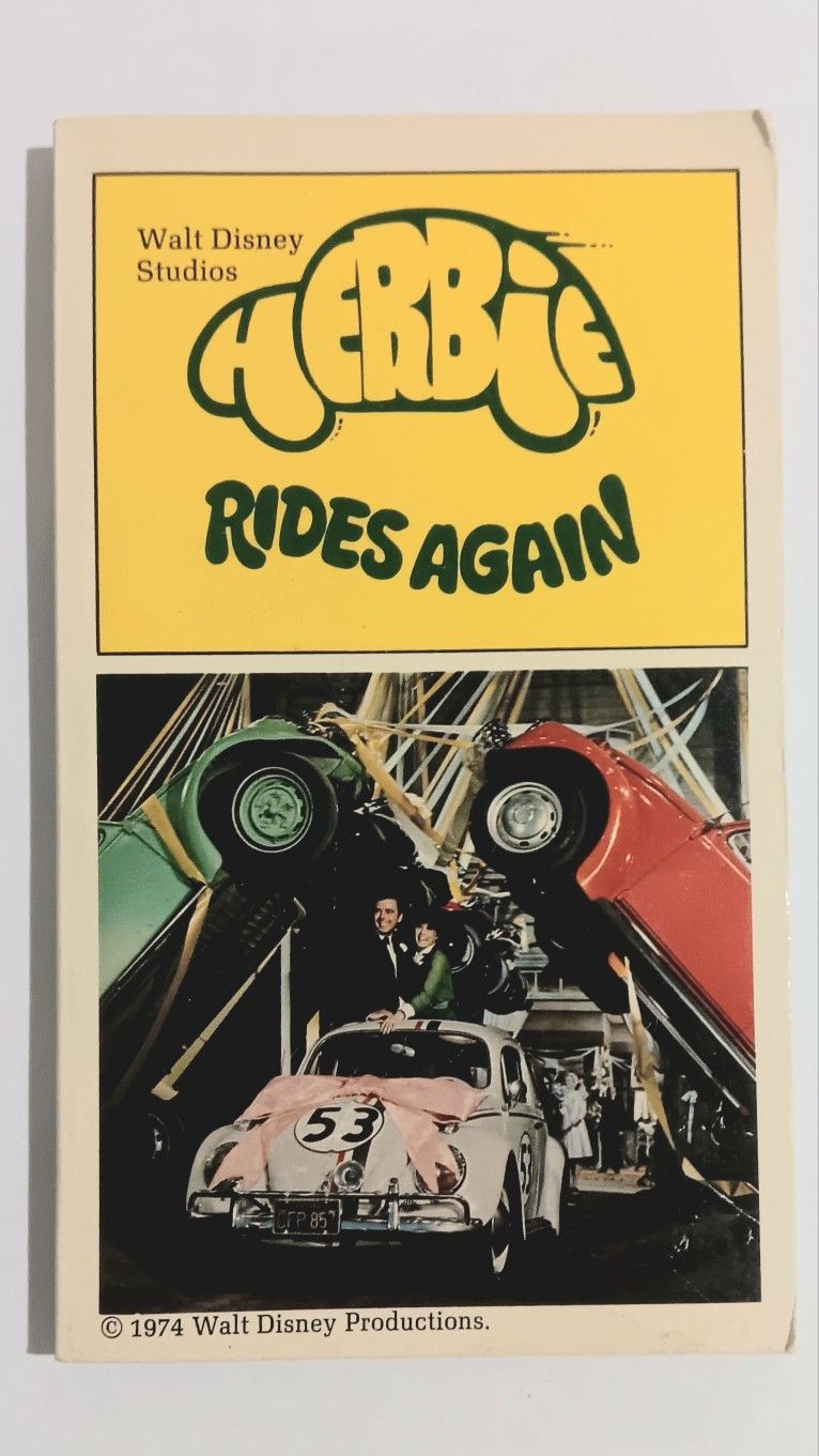 HERBIE RIDES AGAIN (1974) MEL CEBULASH | PAPERBACK | DISNEY