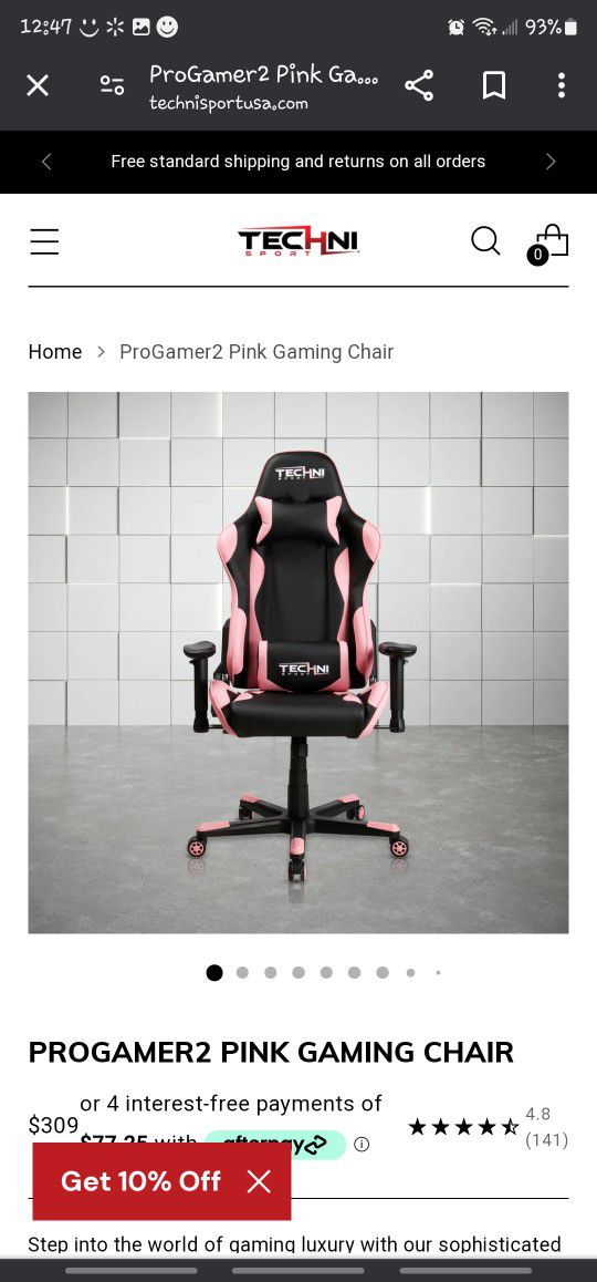 PROGAMER2 PINK GAMING CHAIR. Brand NEW