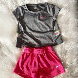 Baby Girls Toddler 24 Months Nike Summer Shirt And Shorts 