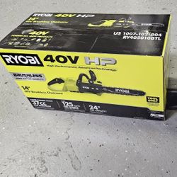 Ryobi 14inch Chainsaw 40v NEW TOOL ONLY 