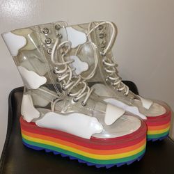Rainbow Pride Platform Shoes 
