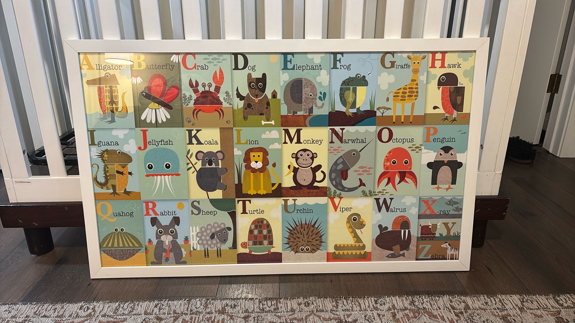 ABC framed picture for nursery