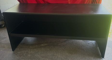 Solid wood tv or book stand w/shelf