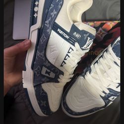 Blue LV Shoes