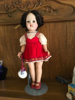 Vintage ideal Doll with Stand