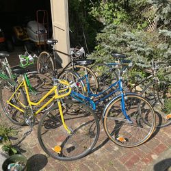 Vintage 1970’s Schwinn Bikes (Collegiate Sport & Varsity)