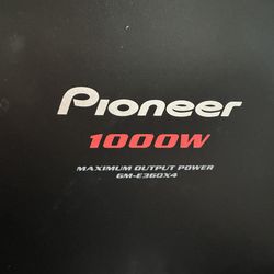 The Pioneer GM-E360X4 amp
