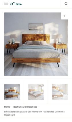 Bme Queen Platform Bed Frame – Teak Brown – $275  but retails for over $500 -New in Box -- Modern look