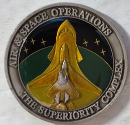 Air & Space Operations Superiority Complex Challenge Coin Unc Gem
