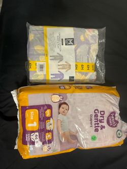 Baby girl outfits and diapers