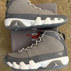 Size 12 (Brand new with box) - 2025 Air Jordan 9 cool grey 