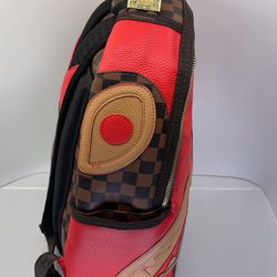 Bape, Bags, Spray Ground Redbrown And Black Backpack
