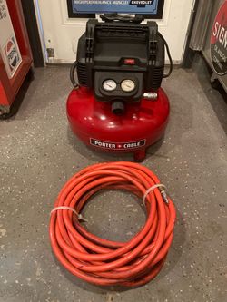 Air Compressor 6 Gallon 150 psi. With Hose. Price Firm