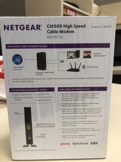 Netgear Cm500v High Speed Docsis 3 0 Cable Modem Cm500v 100nas For Sale In La Verne Ca Offerup Netgear Cm500v High Speed Docsis 3 0 Cable Modem Cm500v 100nas For Sale In La Verne Ca Offerup