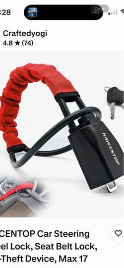Steering Wheel Lock, seatbelt lock