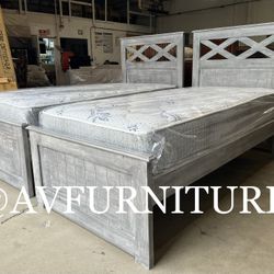 2 Twin Beds And Mattresses 