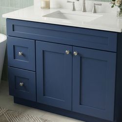 Modern 42” Vanity Cabinet – Small to Mid Bathroom