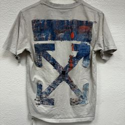 Off white paint on logo T Shirt