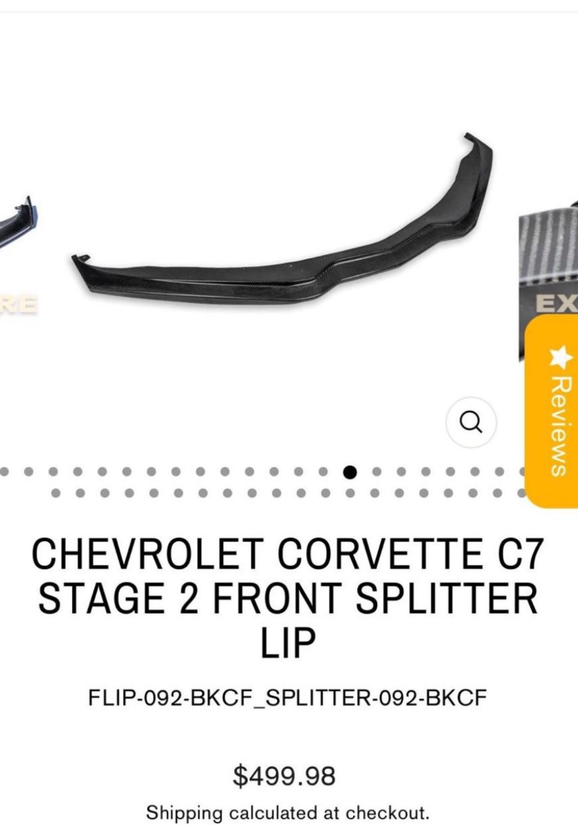 C7 Corvette Front Splitter Carbon Fiber