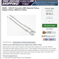 C-10 Tailgate Chains Chevy/GMC