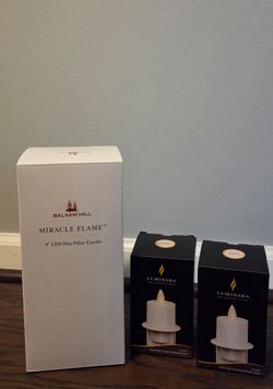Brand New Luxury LED Candle Set – Luminara & Balsam Hill