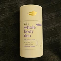 Dove Whole Body Deoderant Anti-Friction Stick Coconut & Vanilla