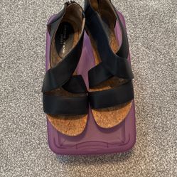  Black Leather Sandel Size 9.5