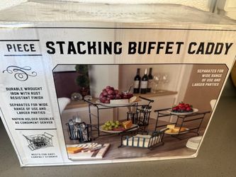 Stacking Buffet Caddy Wrought Iron