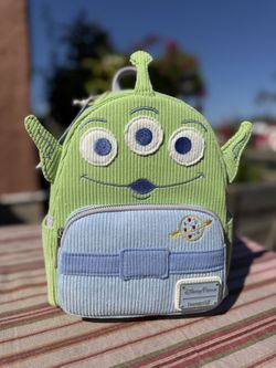 Disney Parks Toy Story Alien corduroy mini backpack