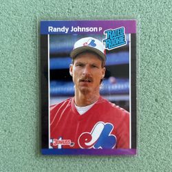 1989 Donruss Baseball #42 Randy Johnson Rookie RARE ERROR Card Wrong Birthday