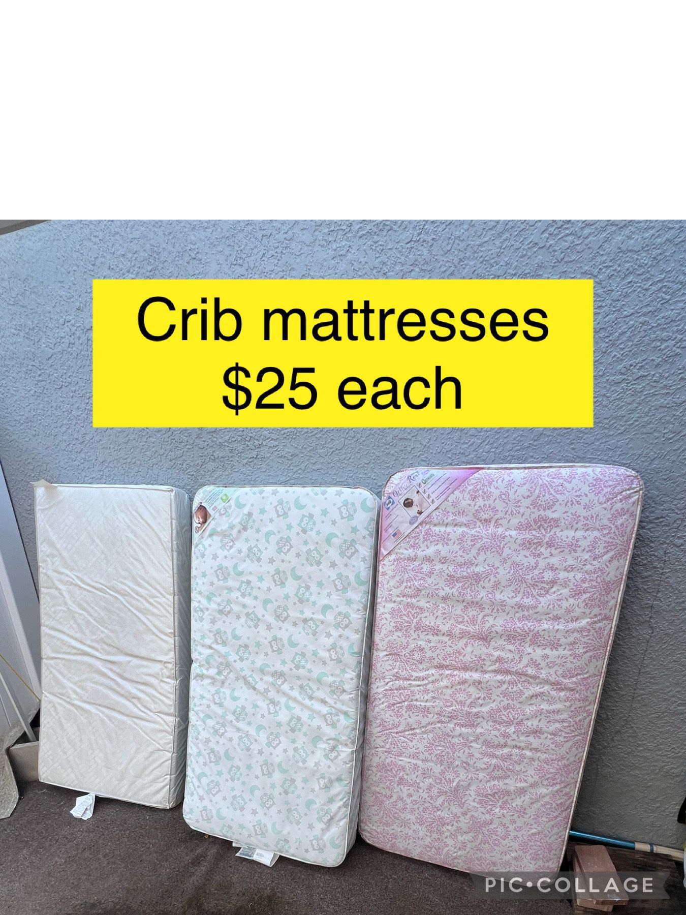Baby Crib Mattresses $25 Each / Colchones De Cuna 