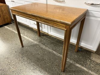 MCGUIRE Vintage Mid Century Nutmeg Single Drawer Console Table