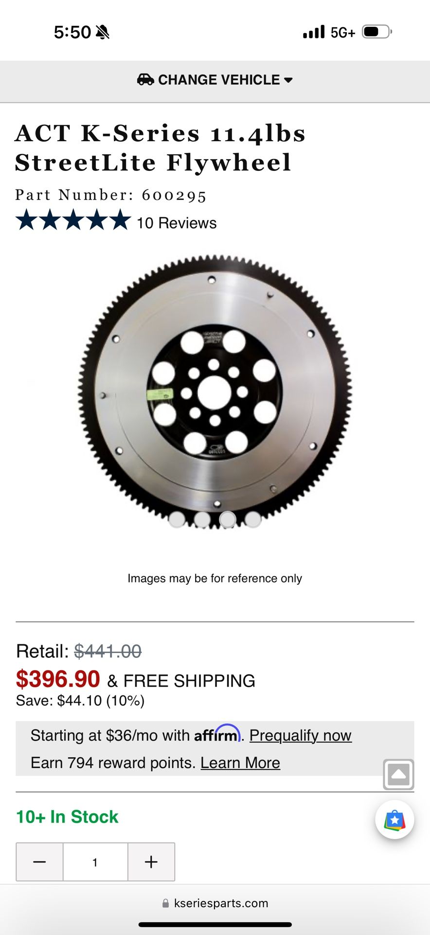 K Series Flywheel Act Streetlite
