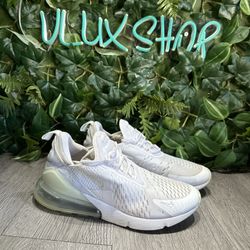 Nike Air Max 270 White Running Sneakers Shoes 943345-103 - 8.5W / 7Y