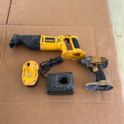 Dewalt Power Tools Drill, Zaw Zaw And Battery With Charger