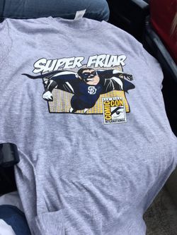 2017 San Diego Padres Comic-Con T-shirt Friar Super Hero Limited Edition