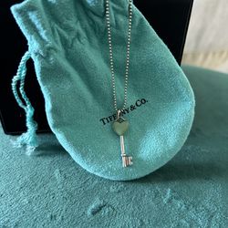 Tiffany & Co. Turquoise Heart Key Necklace