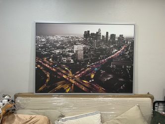 Large Downtown LA framed photo print 55x40” (approx.)