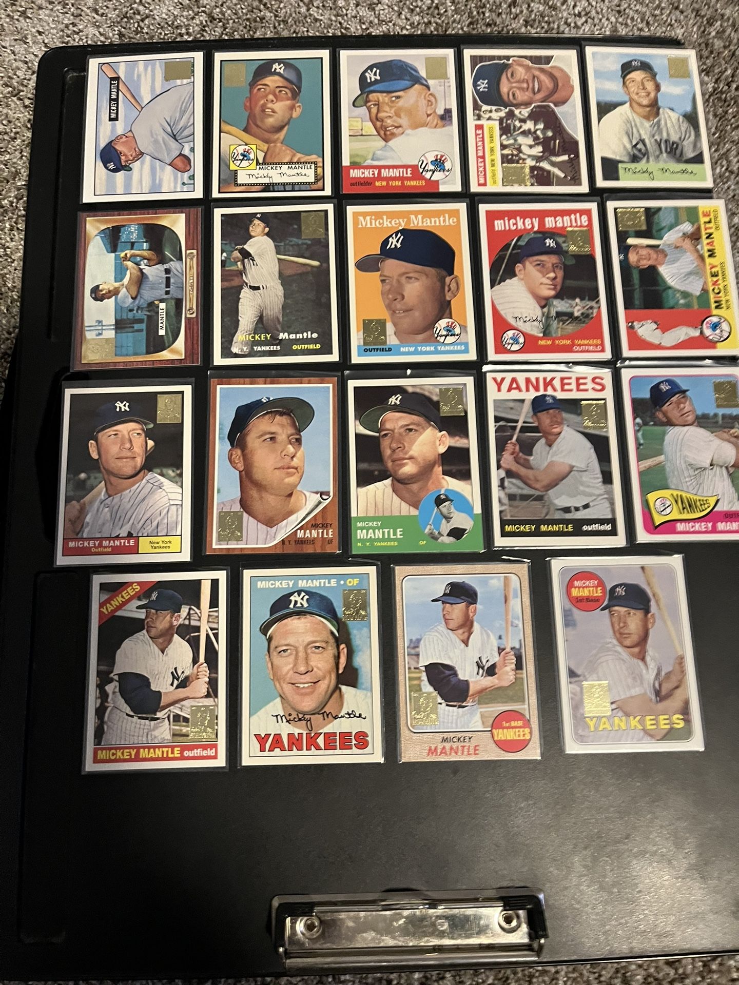 1996 Topps Mickey Mantle Commemorative Reprints Complete Set (36 Cards)