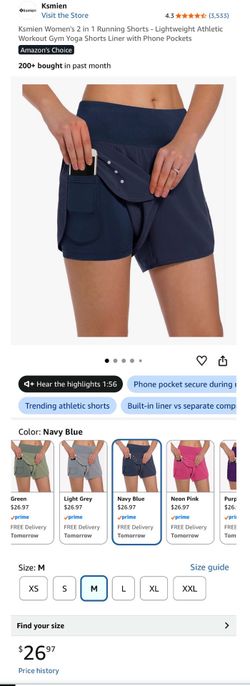 Women’s 2 in 1 running shorts