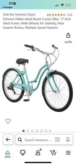 7 Speed Mikko Schwinn Bicycle and Helmet