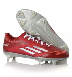 Adidas Men's Adizero Afterburner 2.0 Metal Baseball Cleats RED 13,5