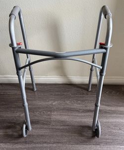 Folding Walker with Front Wheels
