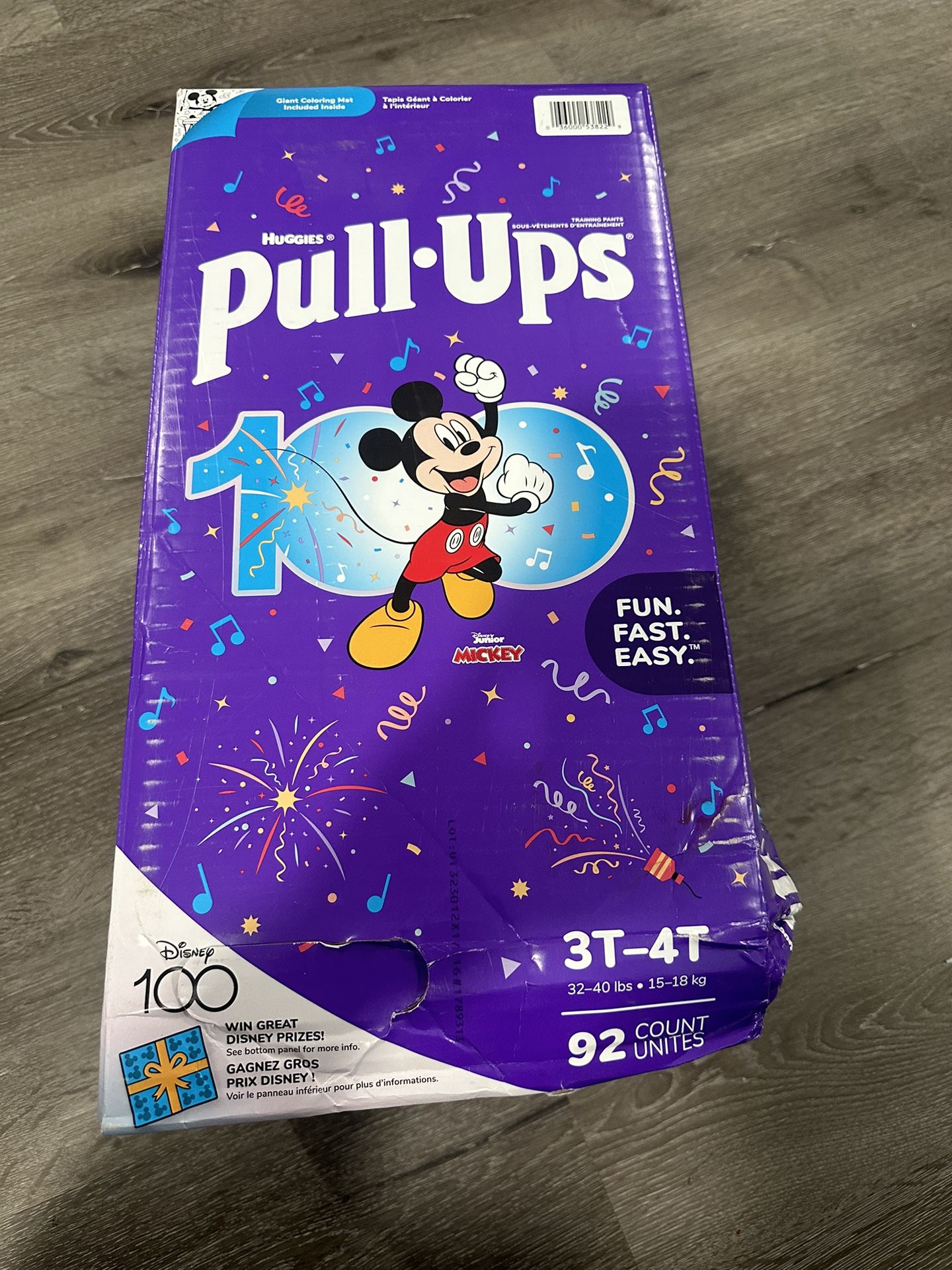 Huggies Pull Ups Size 3T-4T, 92 Count 