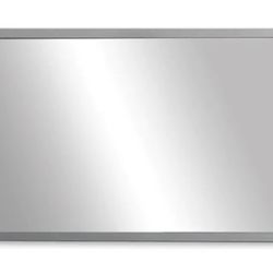 Jensen 36 x 70" Wall Mount Rectangular Frame Mirror in Satin Nickel FM3670CC2SNF