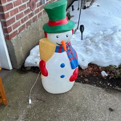 Retro Christmas Decoration Outdoor Snowman