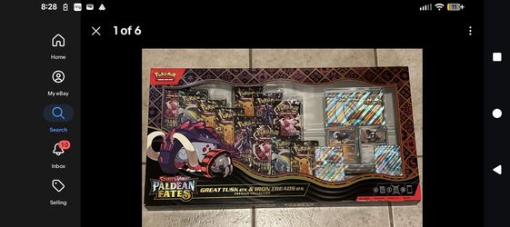 Paldean Fates Great Tusk ex & Iron Treads ex Premium Collection