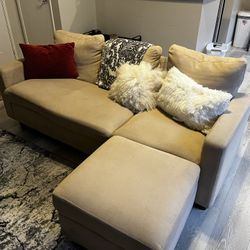 Couch with ottoman