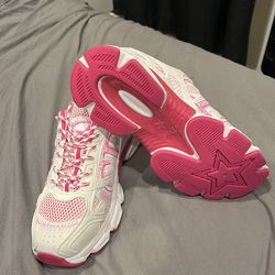 Dior womens chrono trainers hot pink