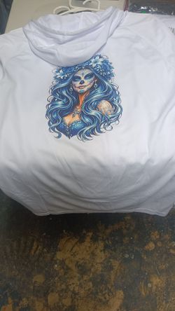 Dia de los muertos mens Large T Shirt.